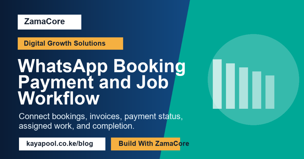 WhatsApp Booking Payment and Job Workflow